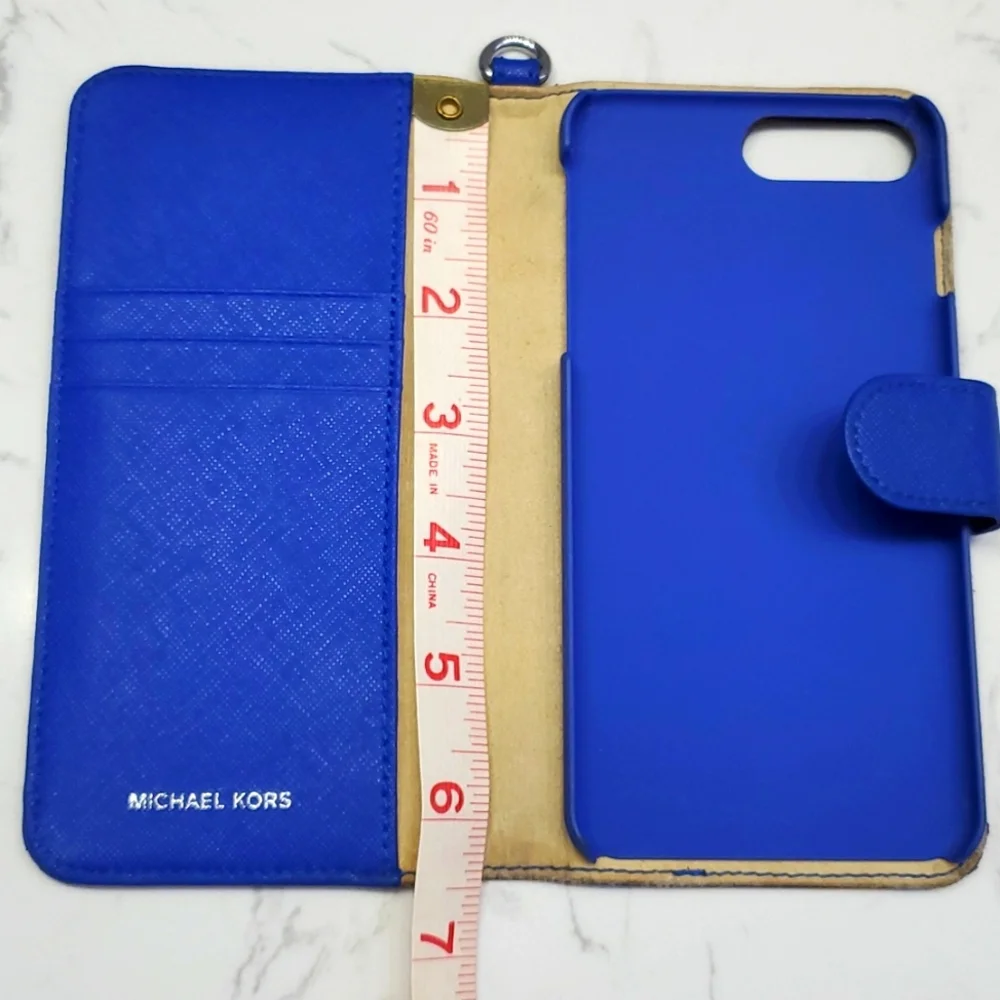 Michael Kors 💙 IPhone 7+ magnetic wallet & case 💙 Authentic * - Picture 4 of 9
